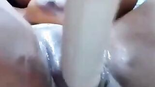 Busty Teen fucks her wet pussy with toys
