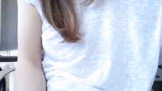 Busty Teen fucks her pussy with a dildo