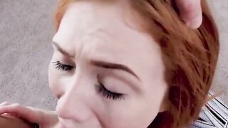Tiny Red Haired Scarlet Skies Is Addicted To Gigantic Cocks