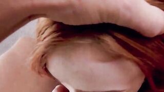 Tiny Red Haired Scarlet Skies Is Addicted To Gigantic Cocks