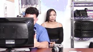 Curvy 18 Adriana Maya Lets The Security Guard Inspect Her Cavities