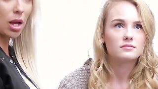 Blonde MILF Lisey Sweet Getting Suspended for Shoplifting and Penalized by the Security Guard