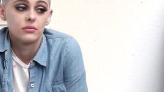 Short Haired eighteen Paris Amour Bribes The Mall Cop