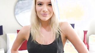 Horny Stepsister Kenna James Masturbates By The Pool While Perv Step Guy