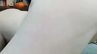 Hot Redhead gets fucked by her dildo machine