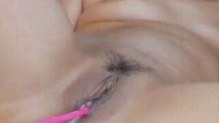 Hot Asian having fun with Lush Vibrators