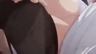 Busty teen in tights gets fucked hard