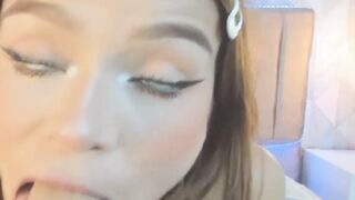Blonde Babe Suck Hard Her Sex Toy