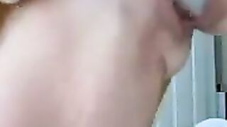 Horny Teen masturbating with her favorite dildo