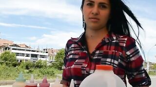 CARNEDELMERCADO - PAWG LATINA ANDREA GAVIRIA PICKED UP FROM THE STREET TO GOTTEN NAILED - MAMACITAZ