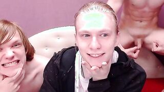 Amazing Youmg Threesome Party Part 2 doing a Cam Show