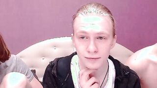 Amazing Youmg Threesome Party Part 2 doing a Cam Show