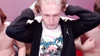 Amazing Youmg Threesome Party Part 2 doing a Cam Show