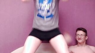 Amazing Youmg Threesome Party Part 2 doing a Cam Show
