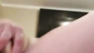 Stepsister fucking her pussy with a dildo