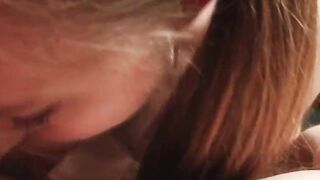 College Girl sucks her way towards a better grade