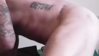 Inked Brit Sucks Shlong and Getting Screwed