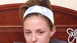 Barely Legal with dreadlocks and a bush makes her first porn