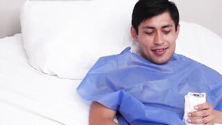 Latina nures uses her boobs to heal a patient - Michelle Aldrete
