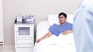 Latina nures uses her boobs to heal a patient - Michelle Aldrete