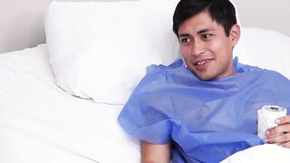 Latina nures uses her boobs to heal a patient - Michelle Aldrete