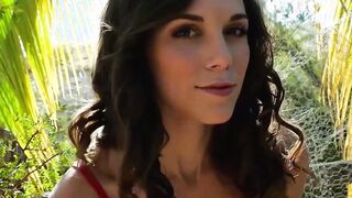 Sexy small tits teen showed her flower