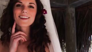 Sexy small tits teen showed her flower