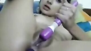 Busty Chick masturbating with her toys 2