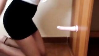Busty Stepsister loves fucking herself with a dildo