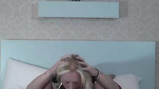 Masturbating Brit Blonde in Costume