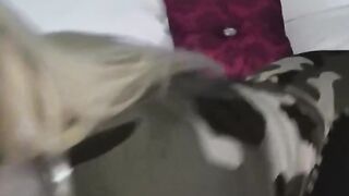 Masturbating Brit Blonde in Costume