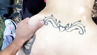 I met her on TINDER and we had HARD SEX in a FOREST on the way home