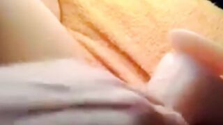 slurping pussy engulfs a big dildo