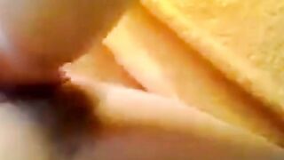 slurping pussy engulfs a big dildo