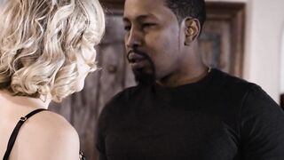 Camgirl gets friend for interracial 3way