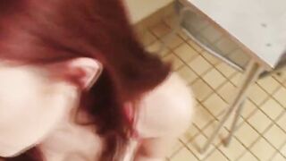 Red Blowjob 19 year old hungers for my raging boner