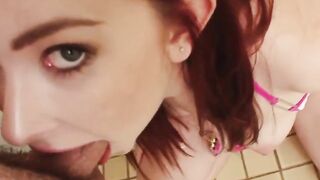 Red Blowjob 19 year old hungers for my raging boner