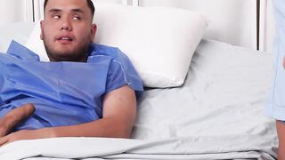 Sexy nurse attends the doctor