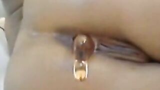 Lovely Chick fingering her pussy and ass