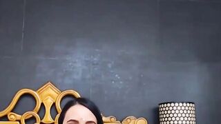 Perky Tit Dark Haired Finger Screwed Tight Hole