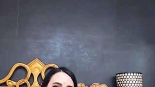 Perky Tit Dark Haired Finger Screwed Tight Hole