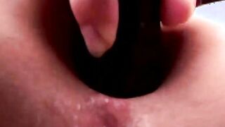 Dirty lesbians trying out a new sex vibrator