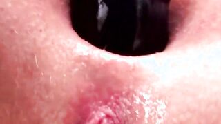 Dirty lesbians trying out a new sex vibrator