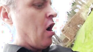Superb dark hair getting double screwed outside