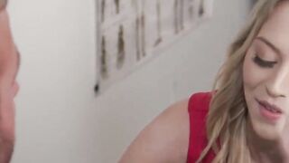 New Sensations - Tiny 19 Yo Blonde Cheerleader Lily Larimar Fucks Professor