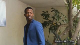 Black stud pounding old wifey with huge african penis
