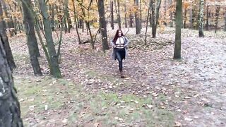 Exhibitionist Sex and ORAL SEX In Public park KleoModel