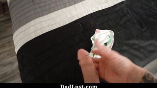 Bombshell Daughter Sucks Her Dad's Dick For Cash