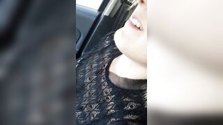Inside the car near the cemetery the urge takes us and you