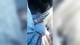 Inside the car near the cemetery the urge takes us and you